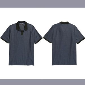 NWT Canali [ 52 ]‎ Textured Camp Collar Cotton Polo Top in Blue Green
